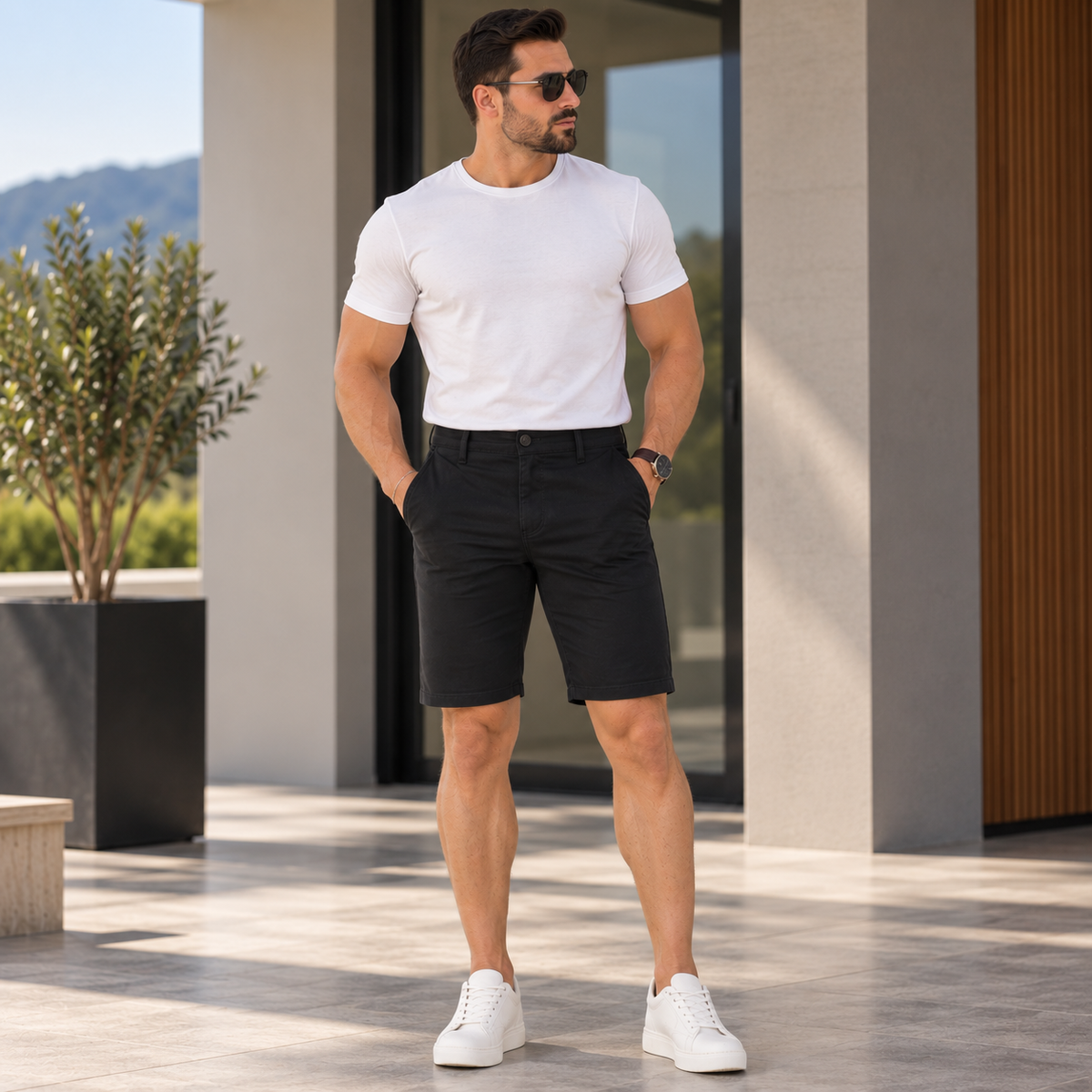 Bermuda Masculina Sarja Premium